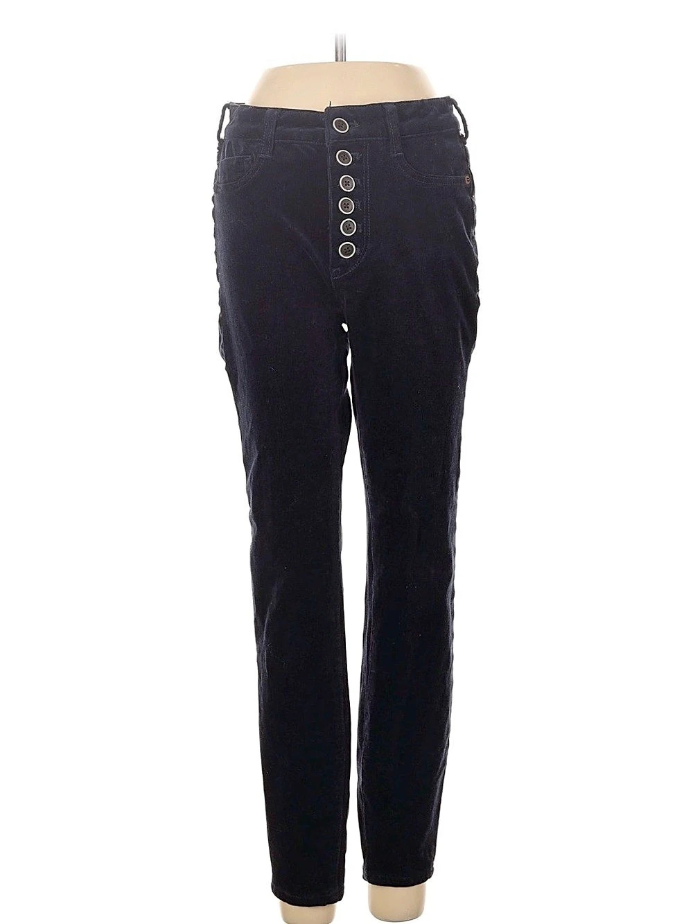 Anthropologie Pilcro Skinny Pants Black Waist 28